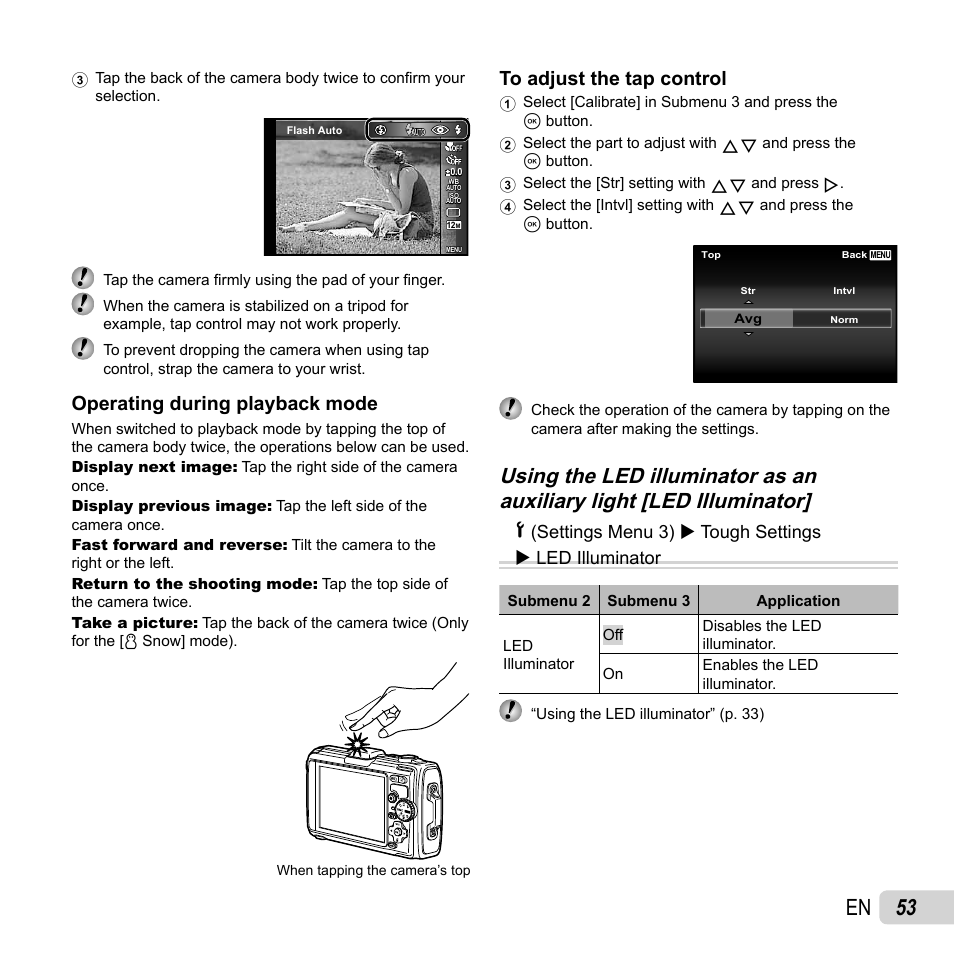 53 en, Operating during playback mode | Olympus Tough TG-1 iHS User Manual | Page 53 / 89