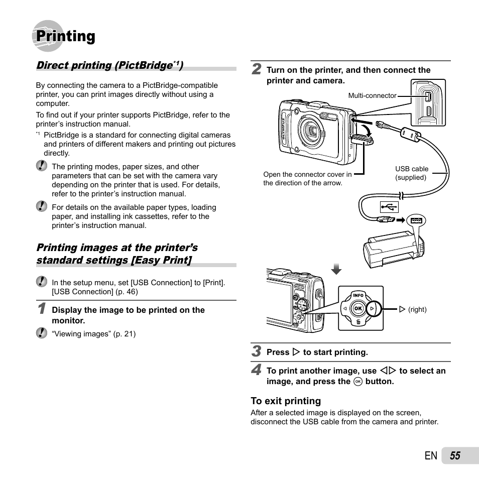 Printing, 55 en | Olympus Tough TG-1 iHS User Manual | Page 55 / 89