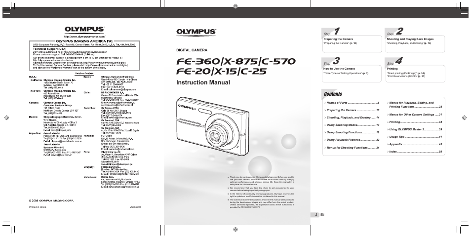 Olympus FE-360 User Manual | Page 62 / 62