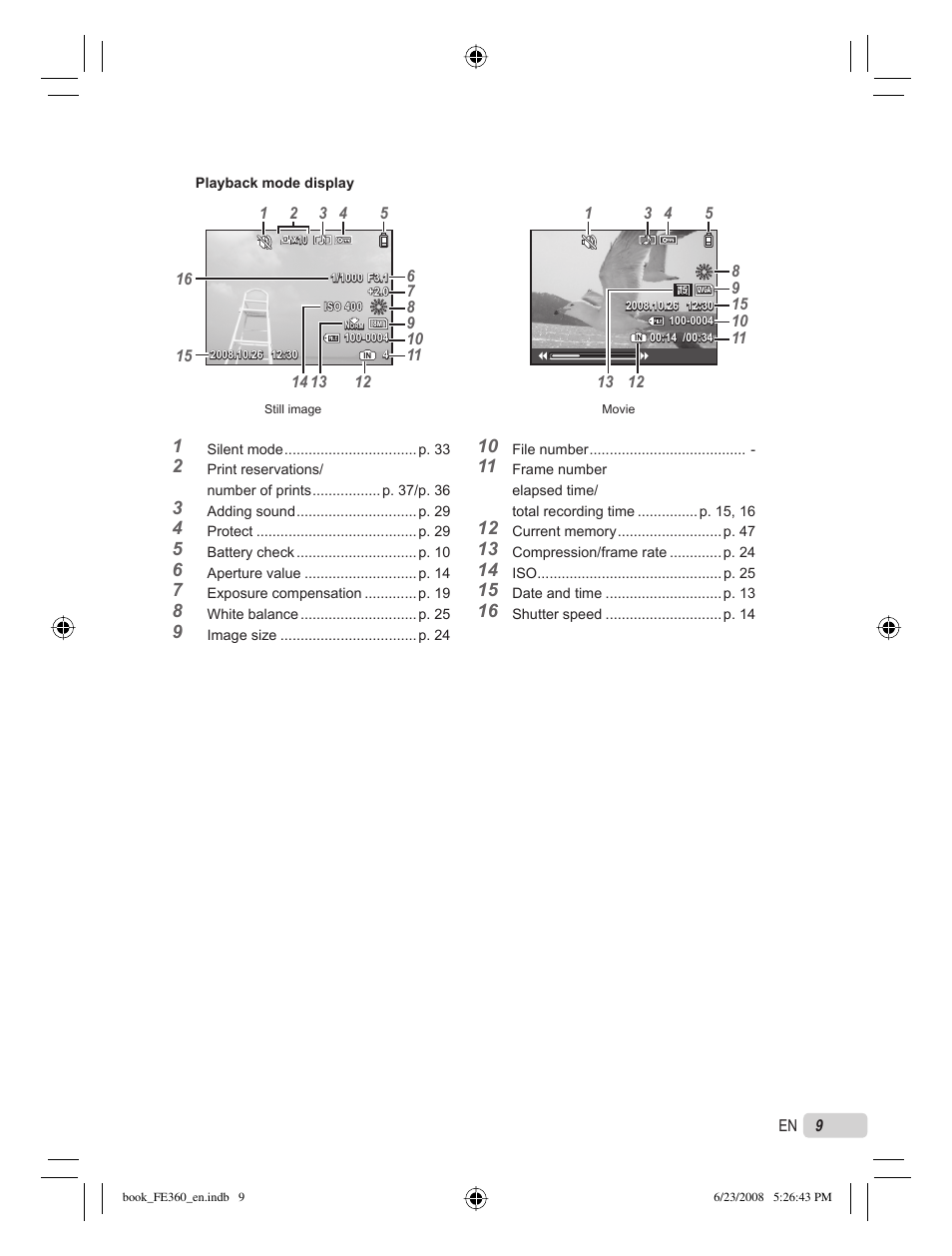 Olympus FE-360 User Manual | Page 9 / 62
