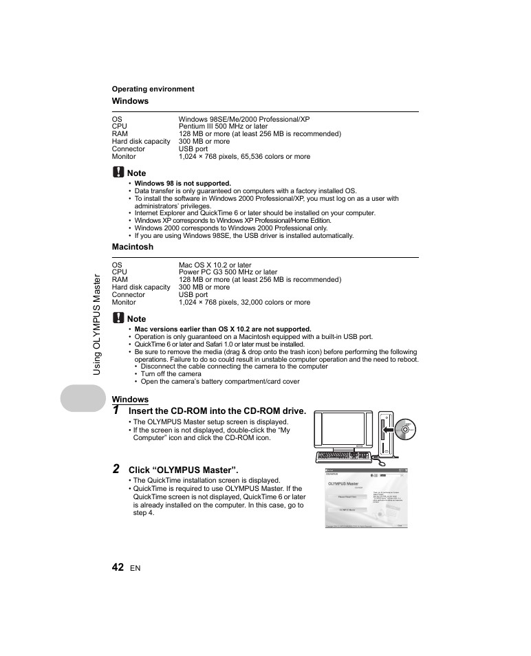 Olympus Stylus 1000 User Manual | Page 42 / 80