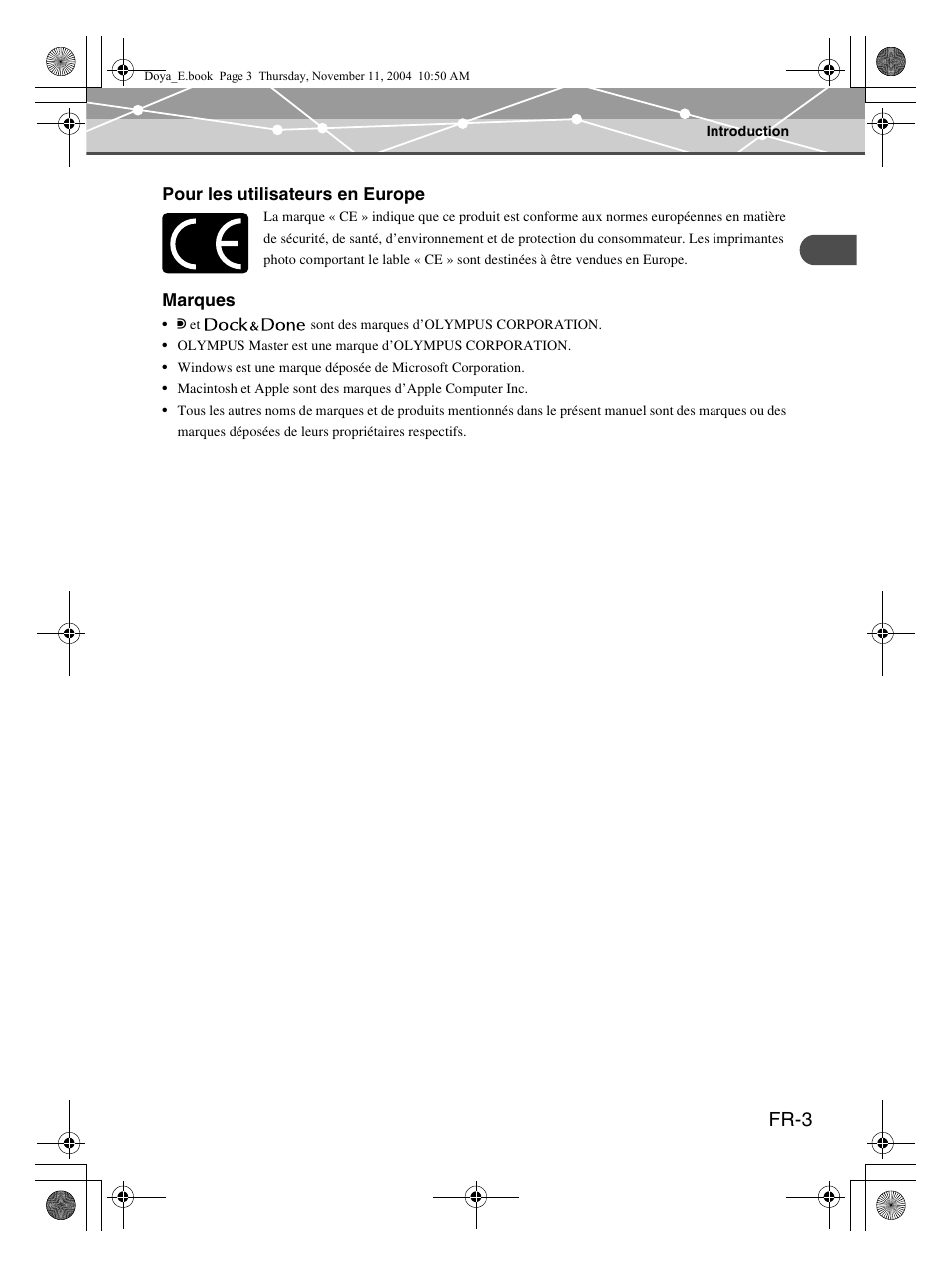 Fr-3 | Olympus P-S100 Digital Photo Printer User Manual | Page 45 / 132