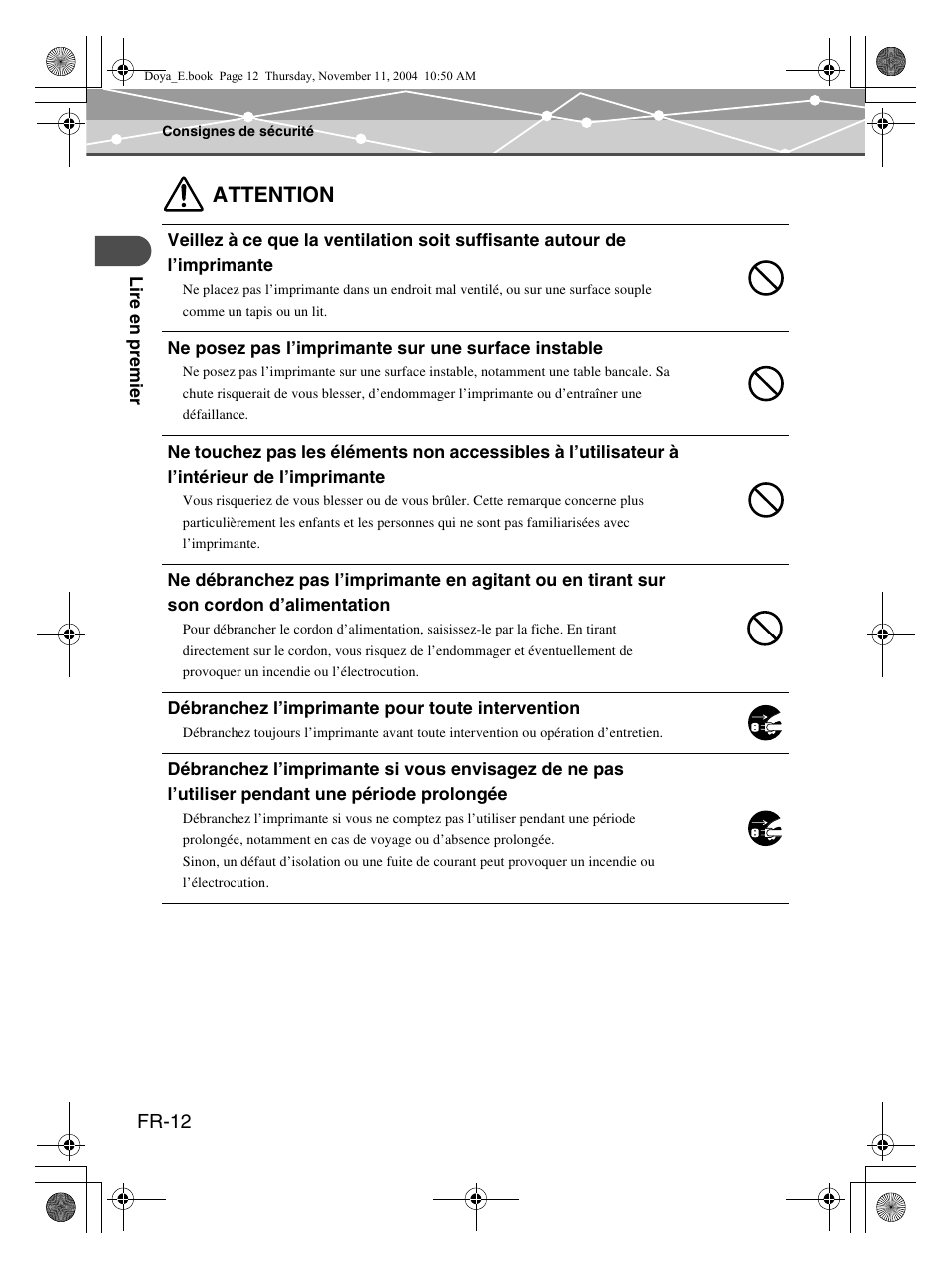 Attention | Olympus P-S100 Digital Photo Printer User Manual | Page 54 / 132