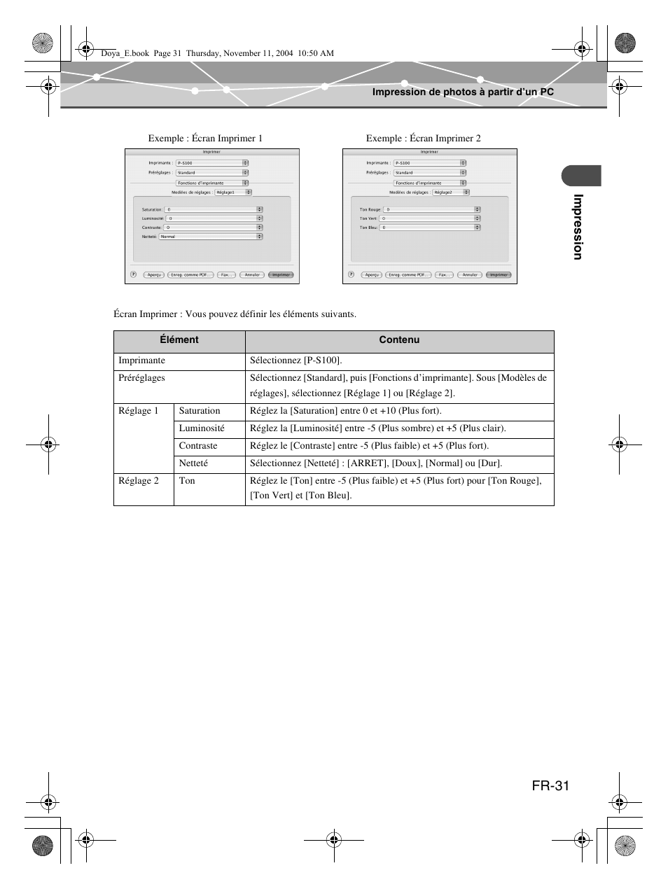 Fr-31 | Olympus P-S100 Digital Photo Printer User Manual | Page 73 / 132