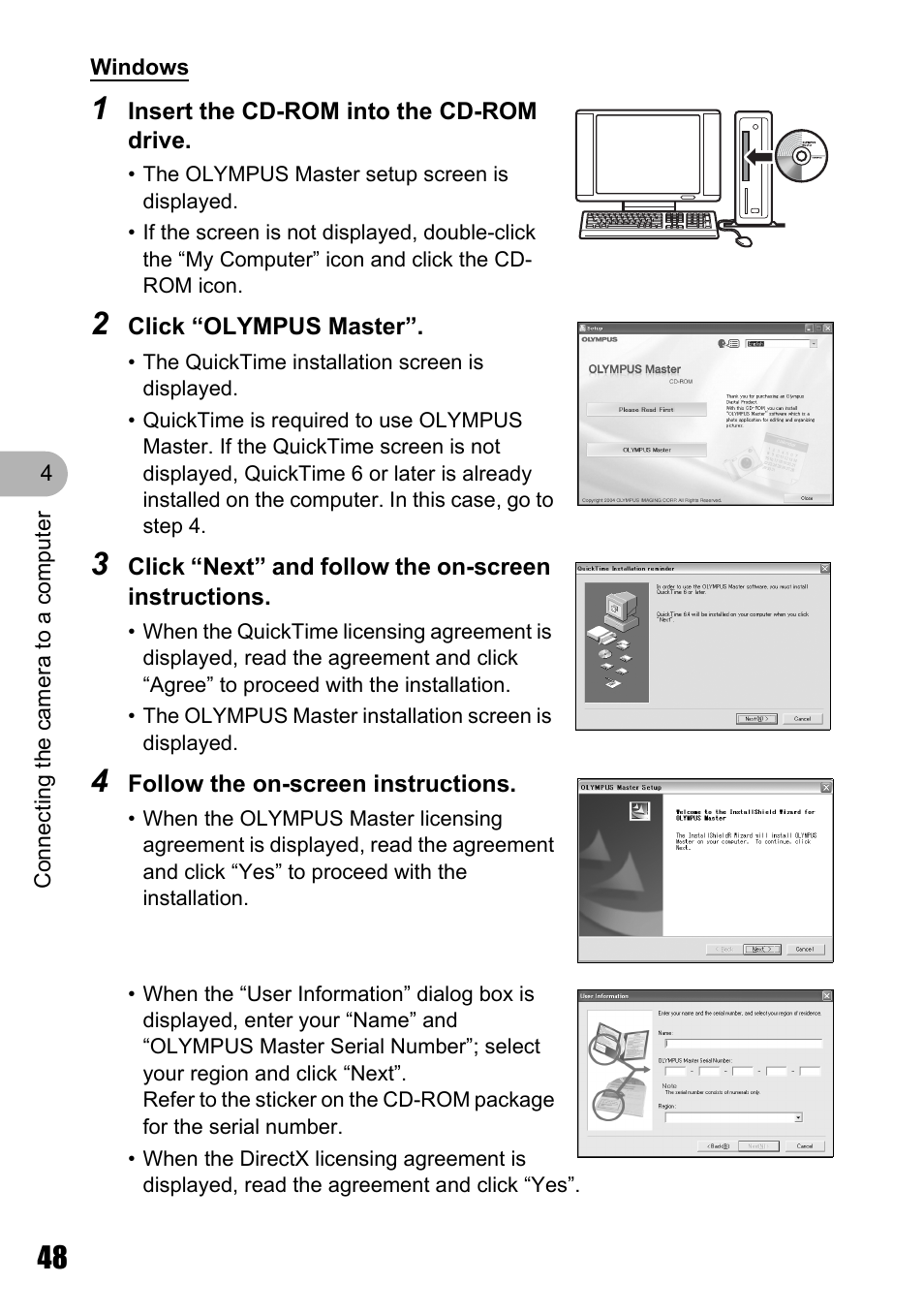 Olympus Stylus 725 SW User Manual | Page 48 / 83