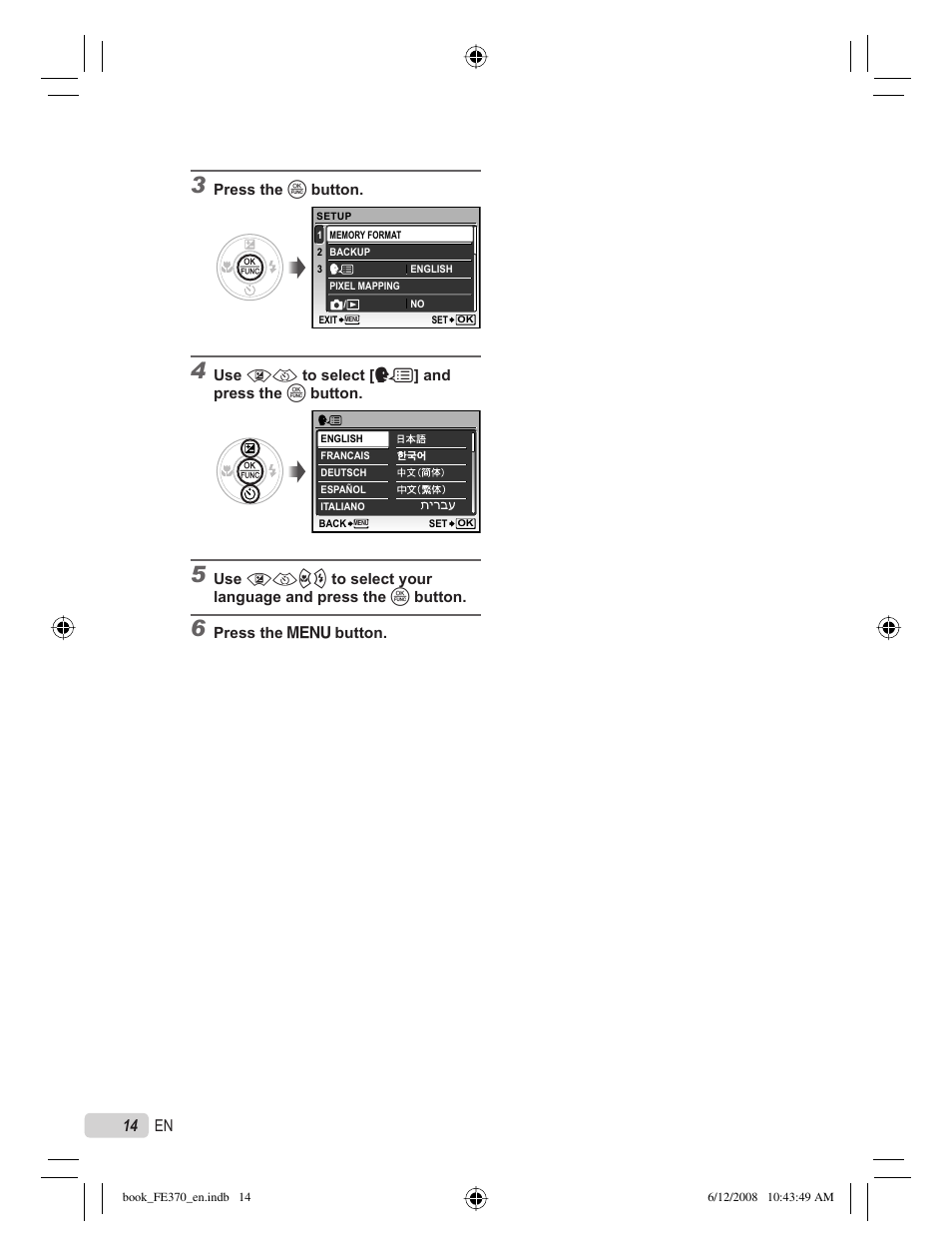 Olympus FE-370 User Manual | Page 14 / 70
