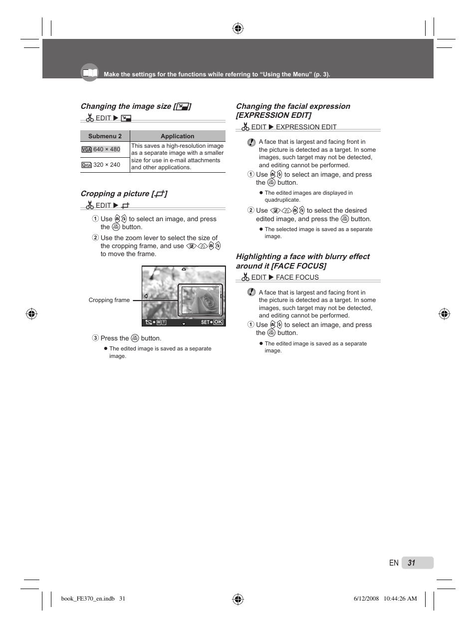 Olympus FE-370 User Manual | Page 31 / 70