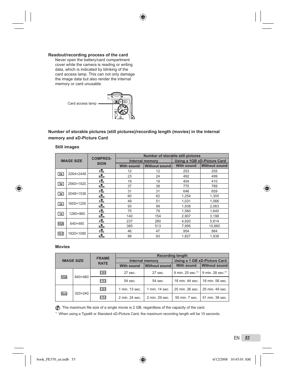 53 en | Olympus FE-370 User Manual | Page 53 / 70