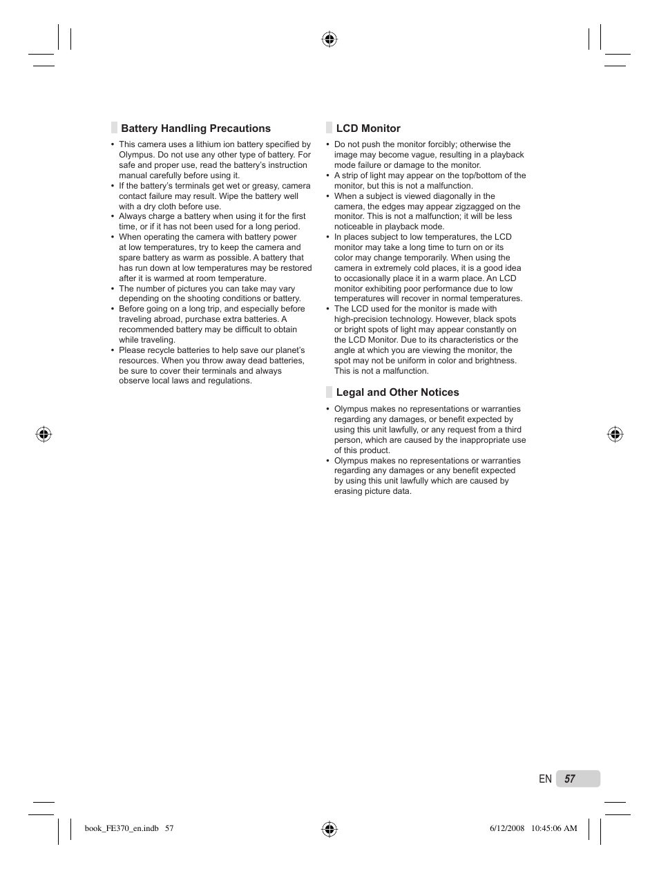 Olympus FE-370 User Manual | Page 57 / 70