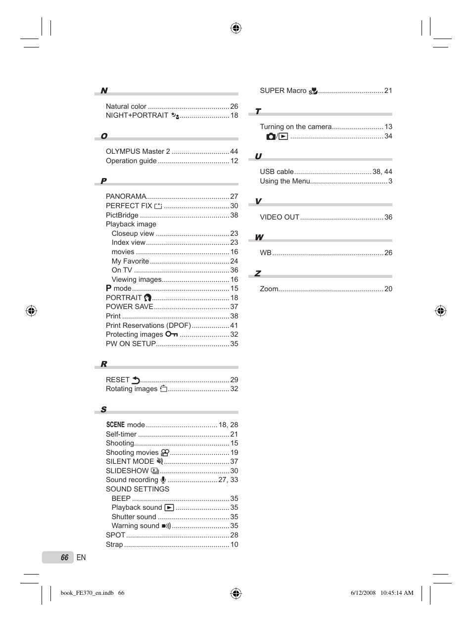 Olympus FE-370 User Manual | Page 66 / 70