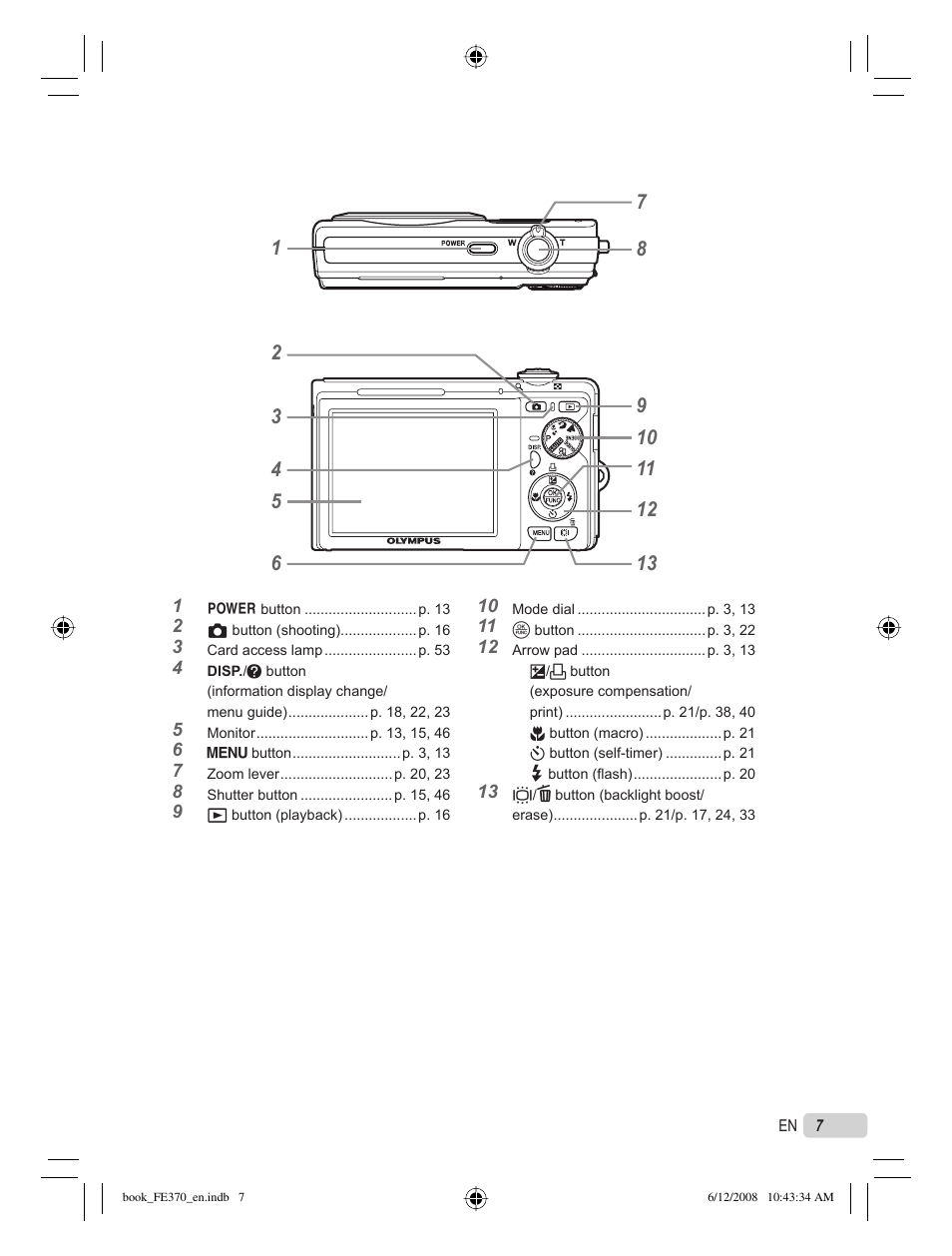 Olympus FE-370 User Manual | Page 7 / 70