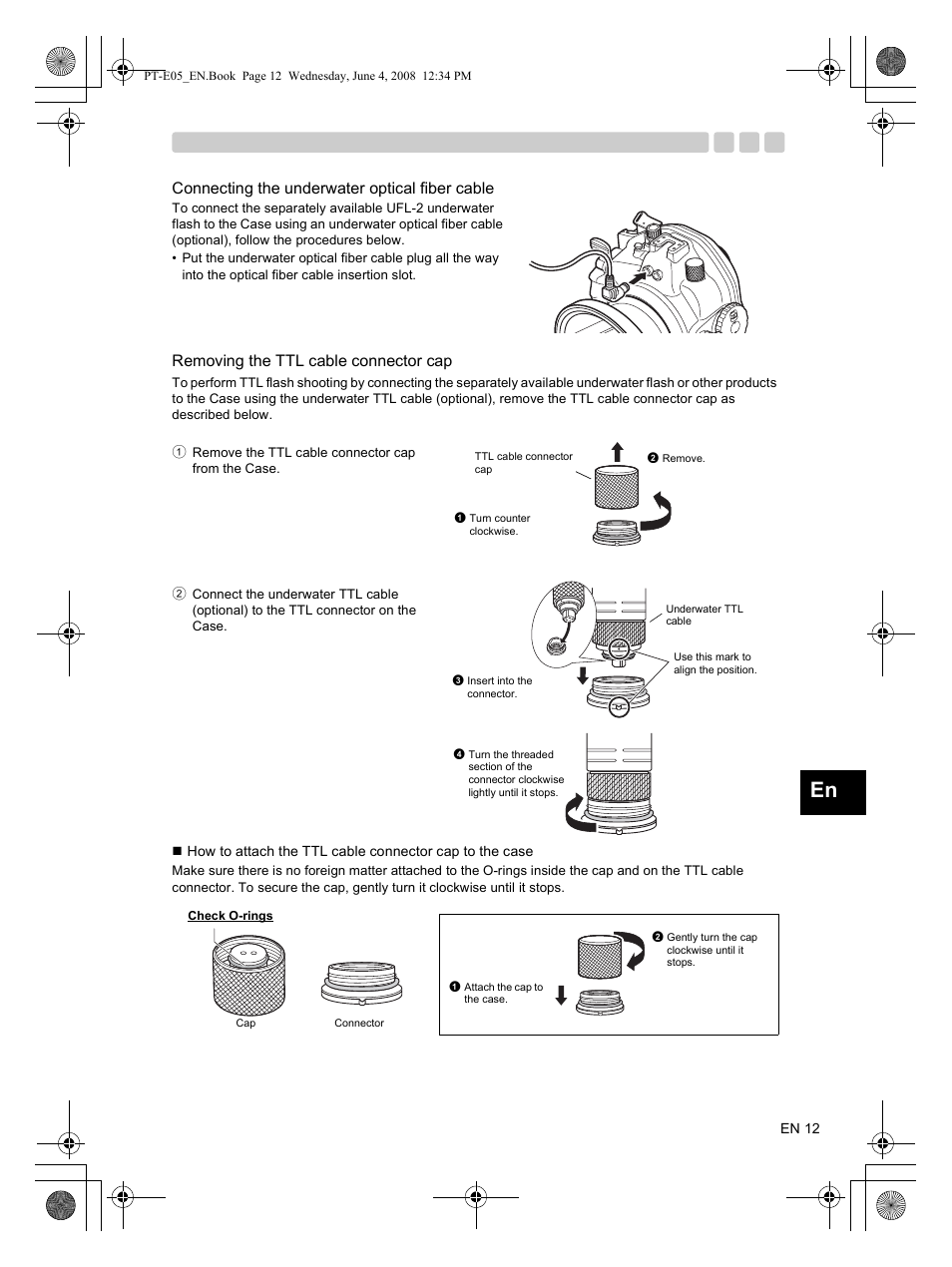 Olympus PT-E05 User Manual | Page 13 / 42