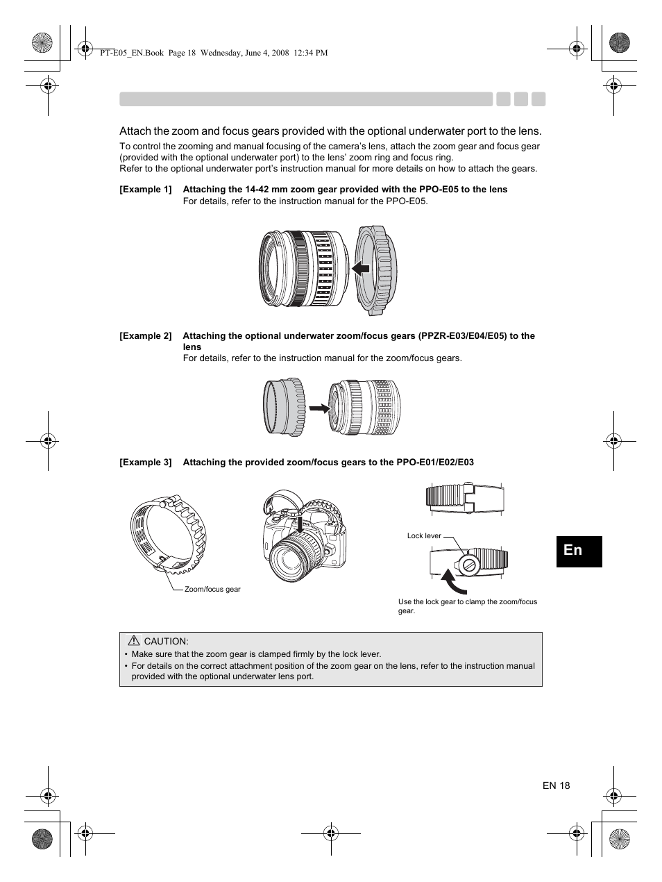 Olympus PT-E05 User Manual | Page 19 / 42