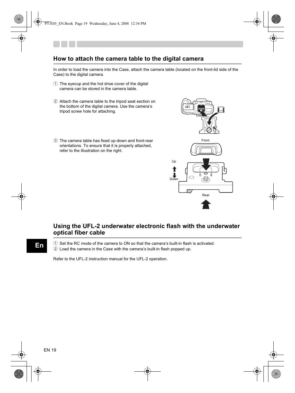 Olympus PT-E05 User Manual | Page 20 / 42