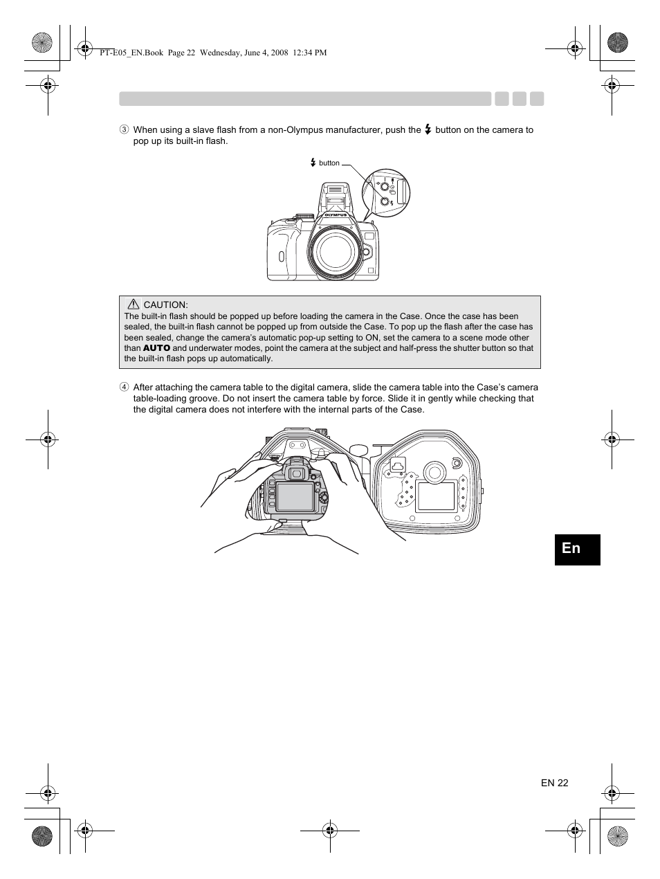 Olympus PT-E05 User Manual | Page 23 / 42