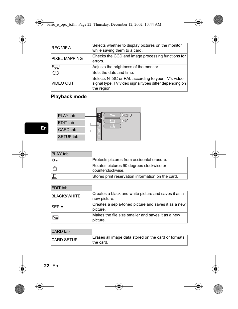 Olympus Stylus 400 Digital User Manual | Page 22 / 172