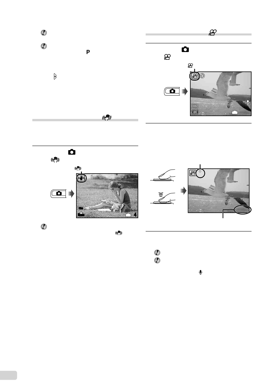 18 en, Shooting movies (n mode) | Olympus FE-4000 User Manual | Page 18 / 62