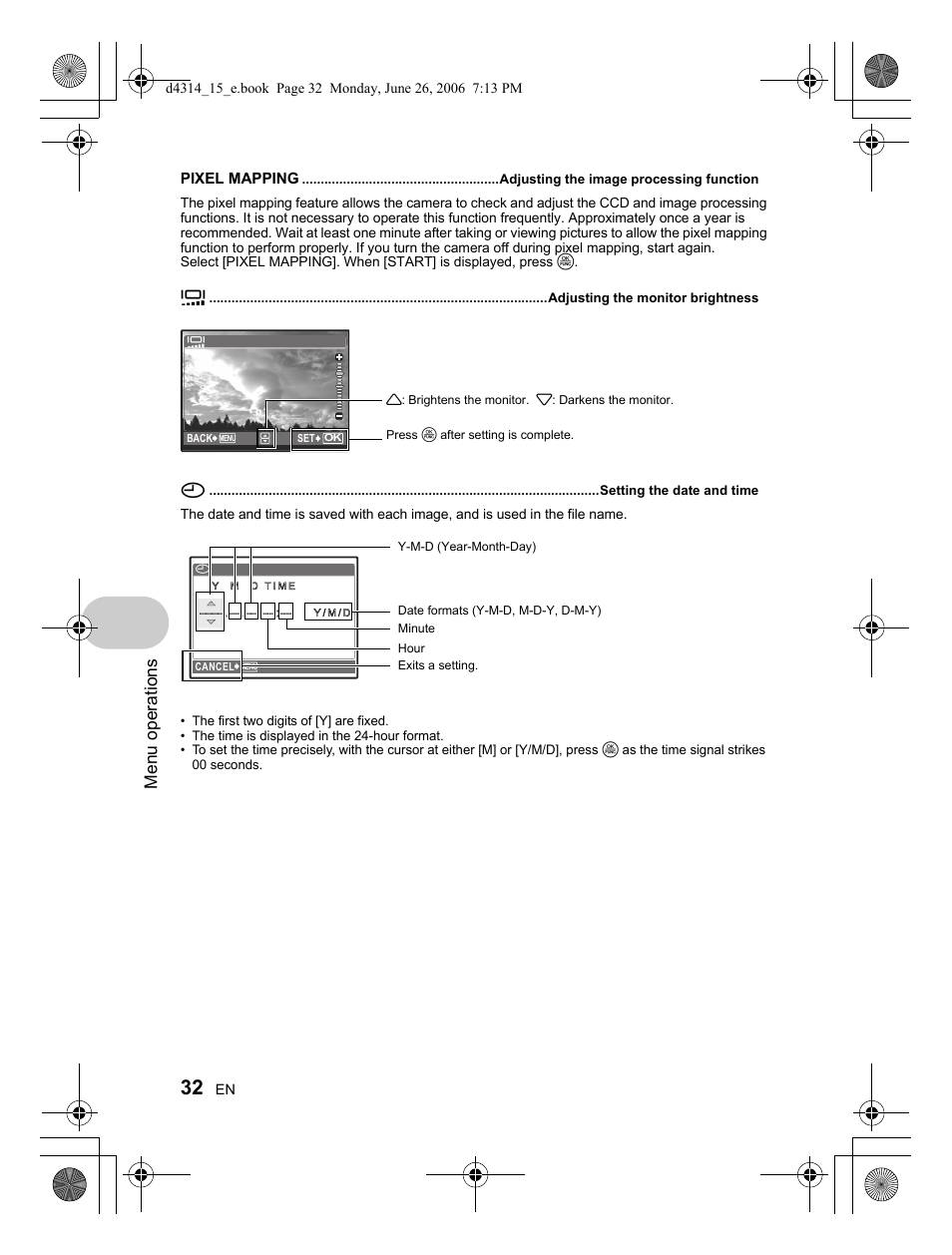 Menu operations | Olympus Stylus 740 User Manual | Page 32 / 80