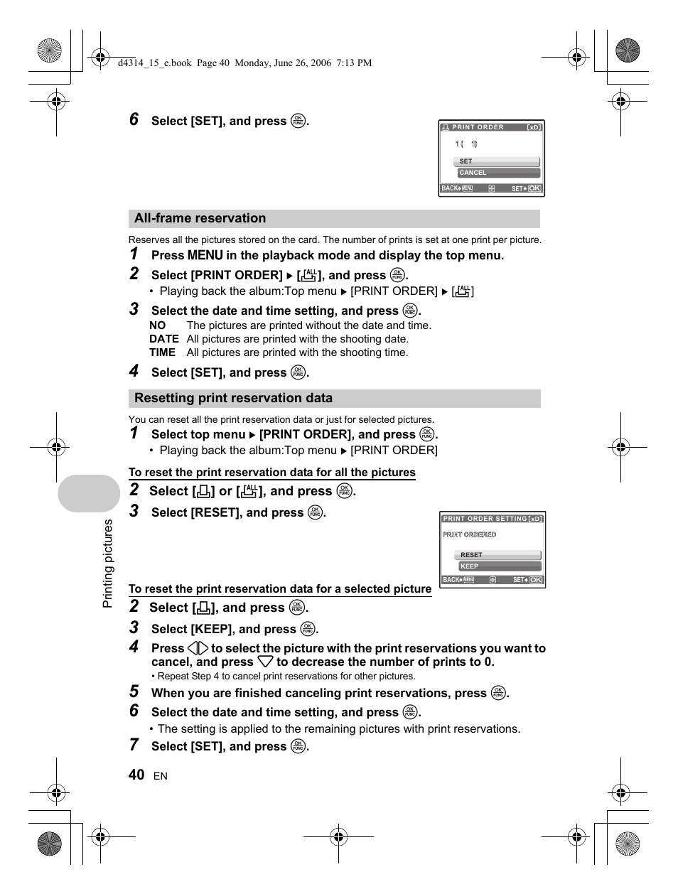 Olympus Stylus 740 User Manual | Page 40 / 80