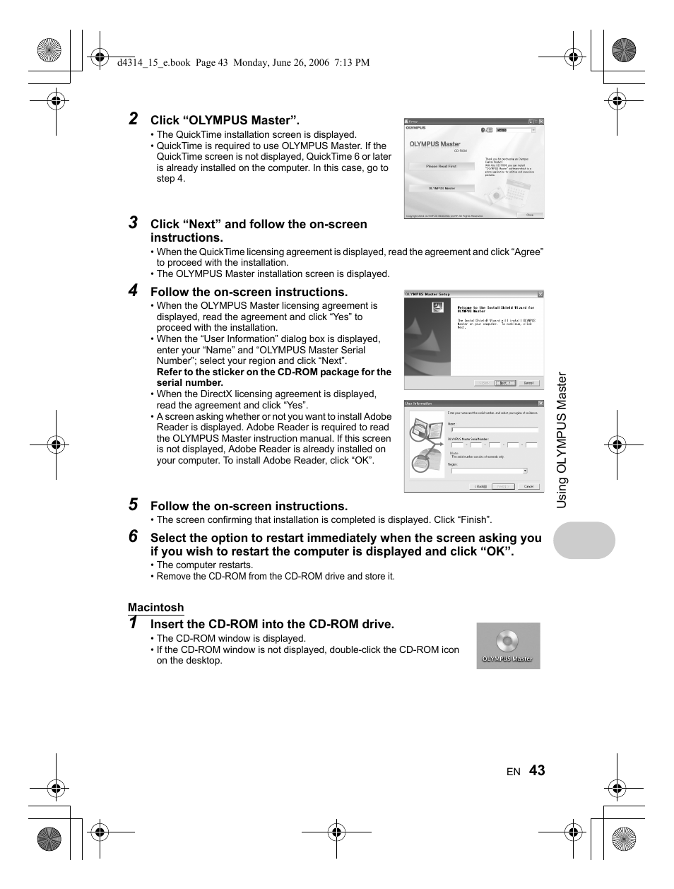 Olympus Stylus 740 User Manual | Page 43 / 80