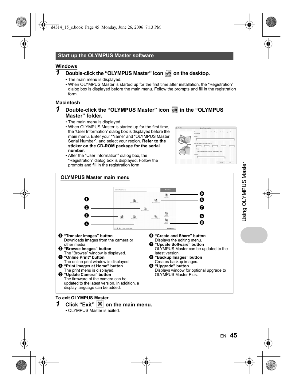 Olympus Stylus 740 User Manual | Page 45 / 80