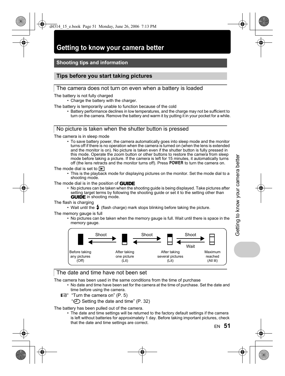 Ab c d, Getting to know your camera better | Olympus Stylus 740 User Manual | Page 51 / 80