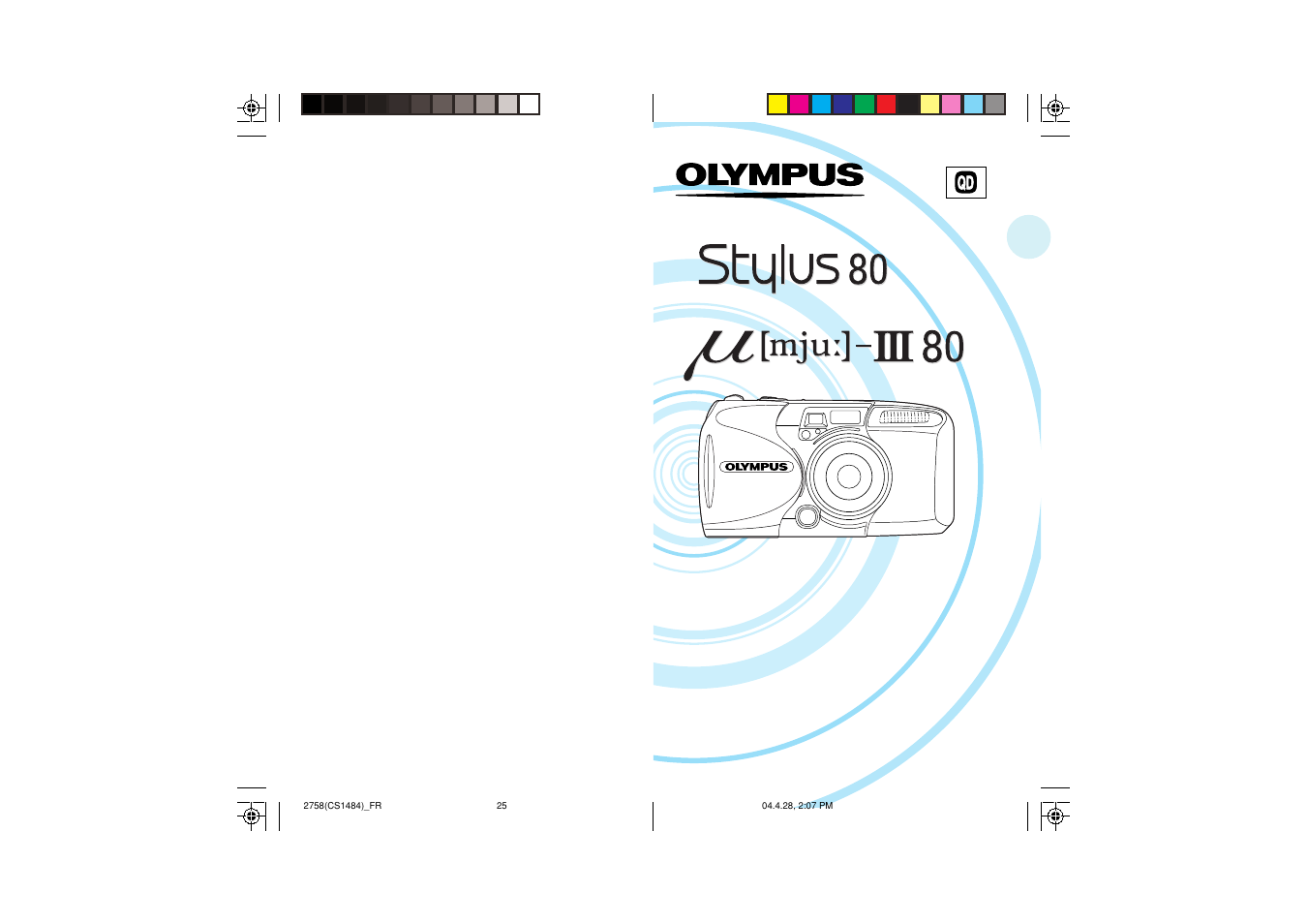 Olympus Stylus 80 User Manual | 13 pages