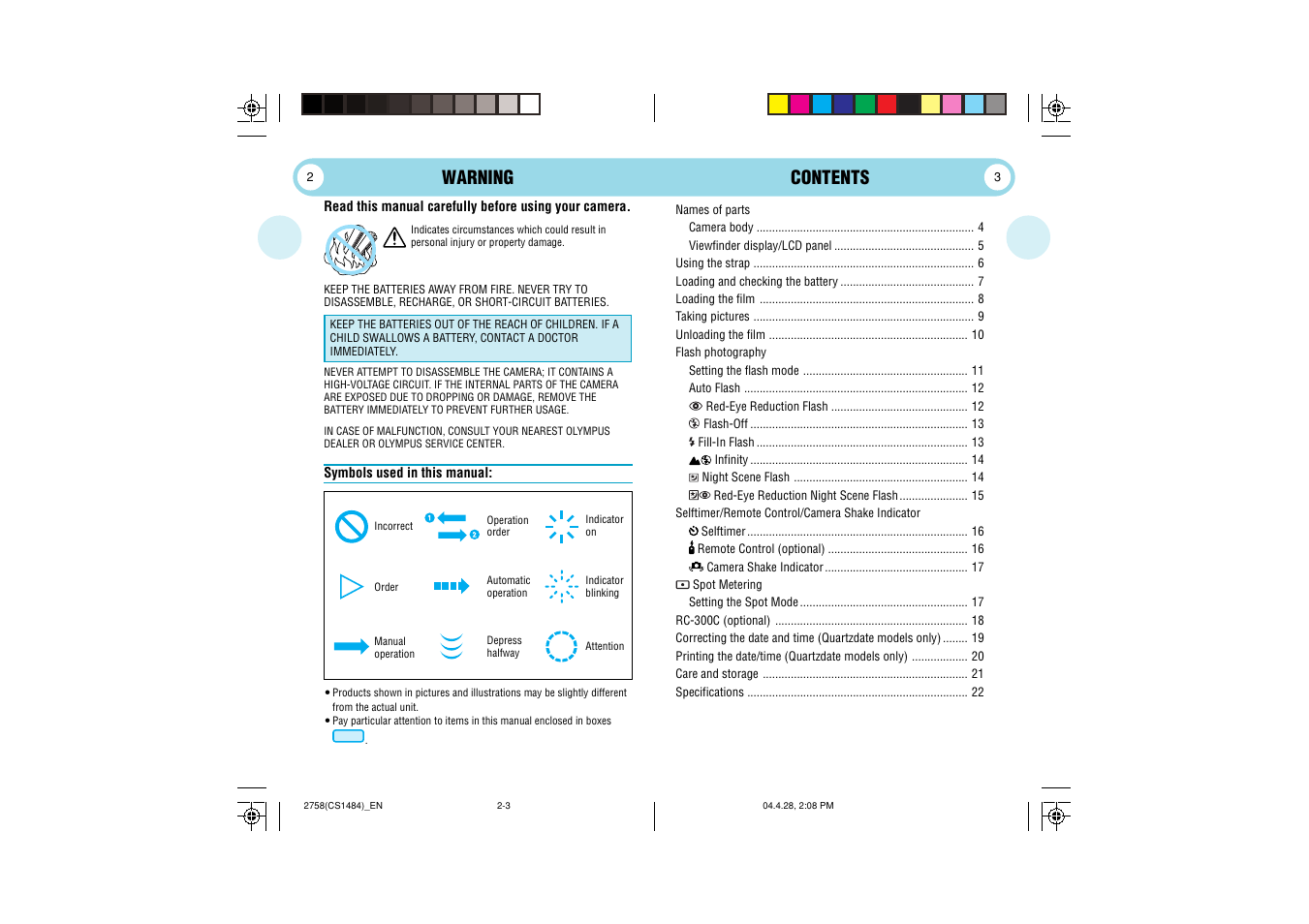 Olympus Stylus 80 User Manual | Page 2 / 13