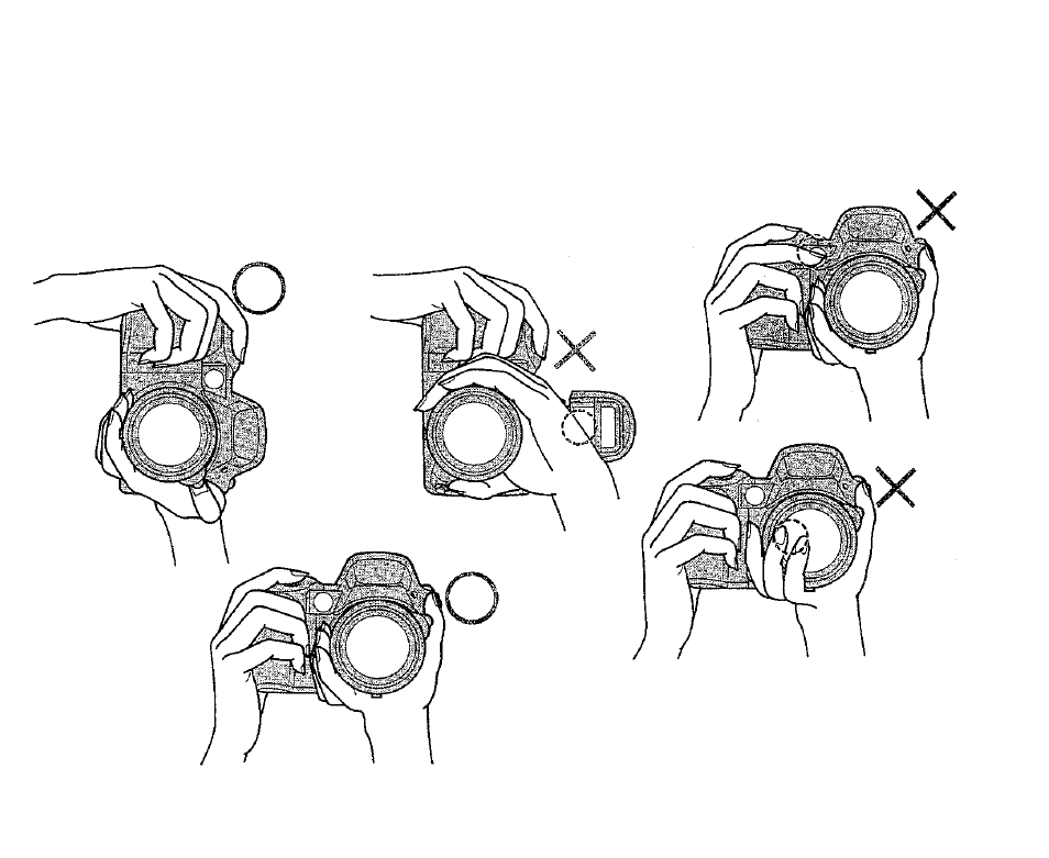 Holding the camera | Olympus IS-1 User Manual | Page 19 / 76