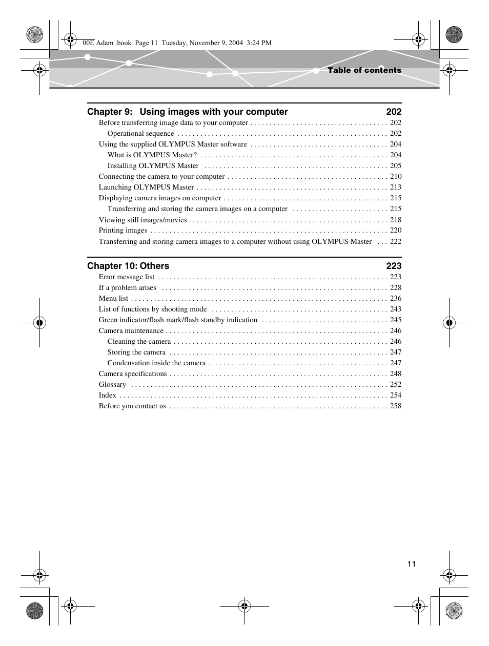 Chapter 9: using images with your computer 202 | Olympus IR-500 User Manual | Page 11 / 259