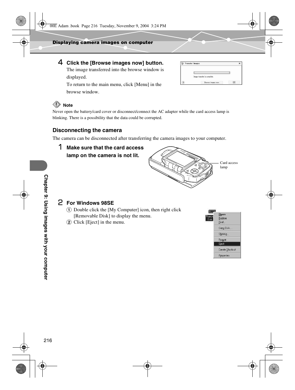 P.216 | Olympus IR-500 User Manual | Page 216 / 259