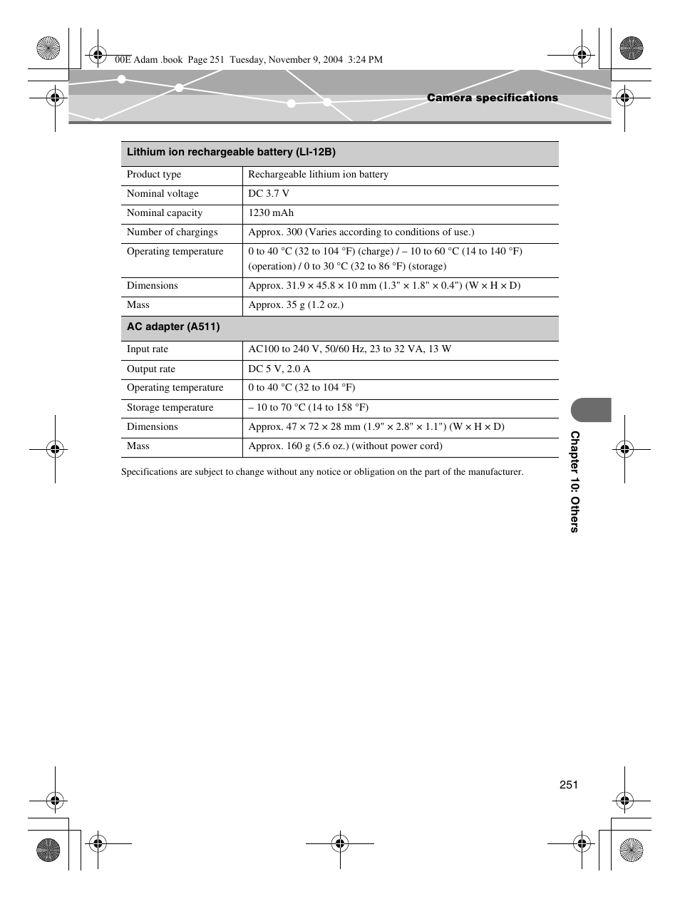 Olympus IR-500 User Manual | Page 251 / 259