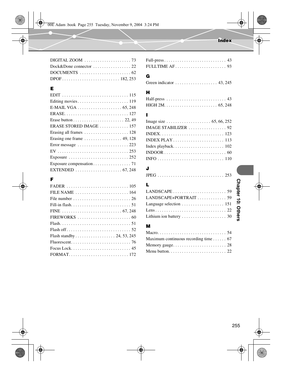 Olympus IR-500 User Manual | Page 255 / 259