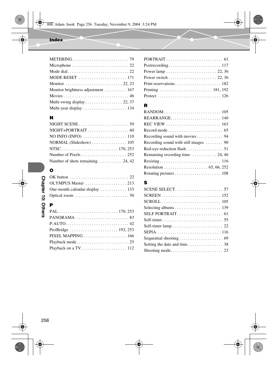 Olympus IR-500 User Manual | Page 256 / 259