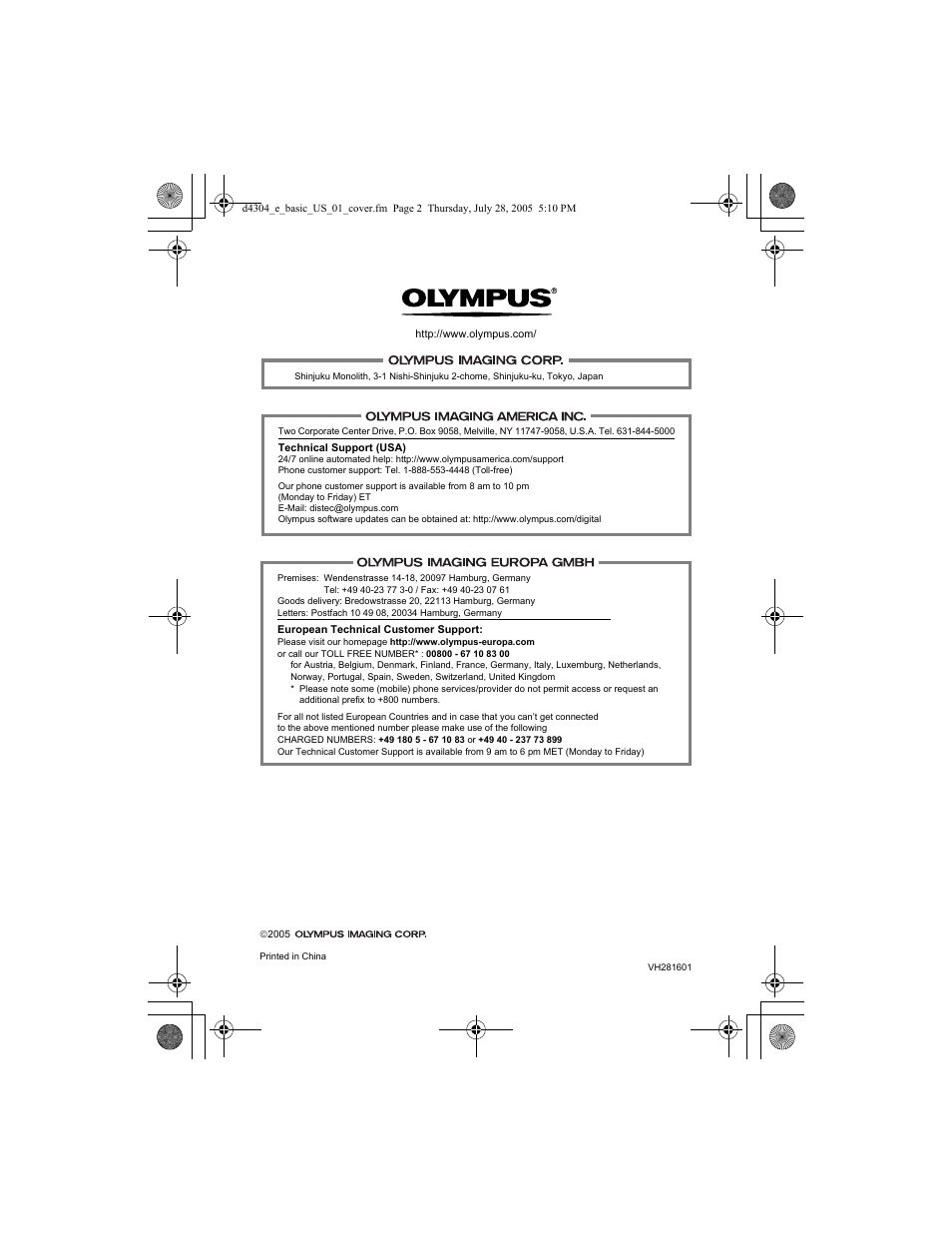 Olympus FE-100 User Manual | Page 116 / 116