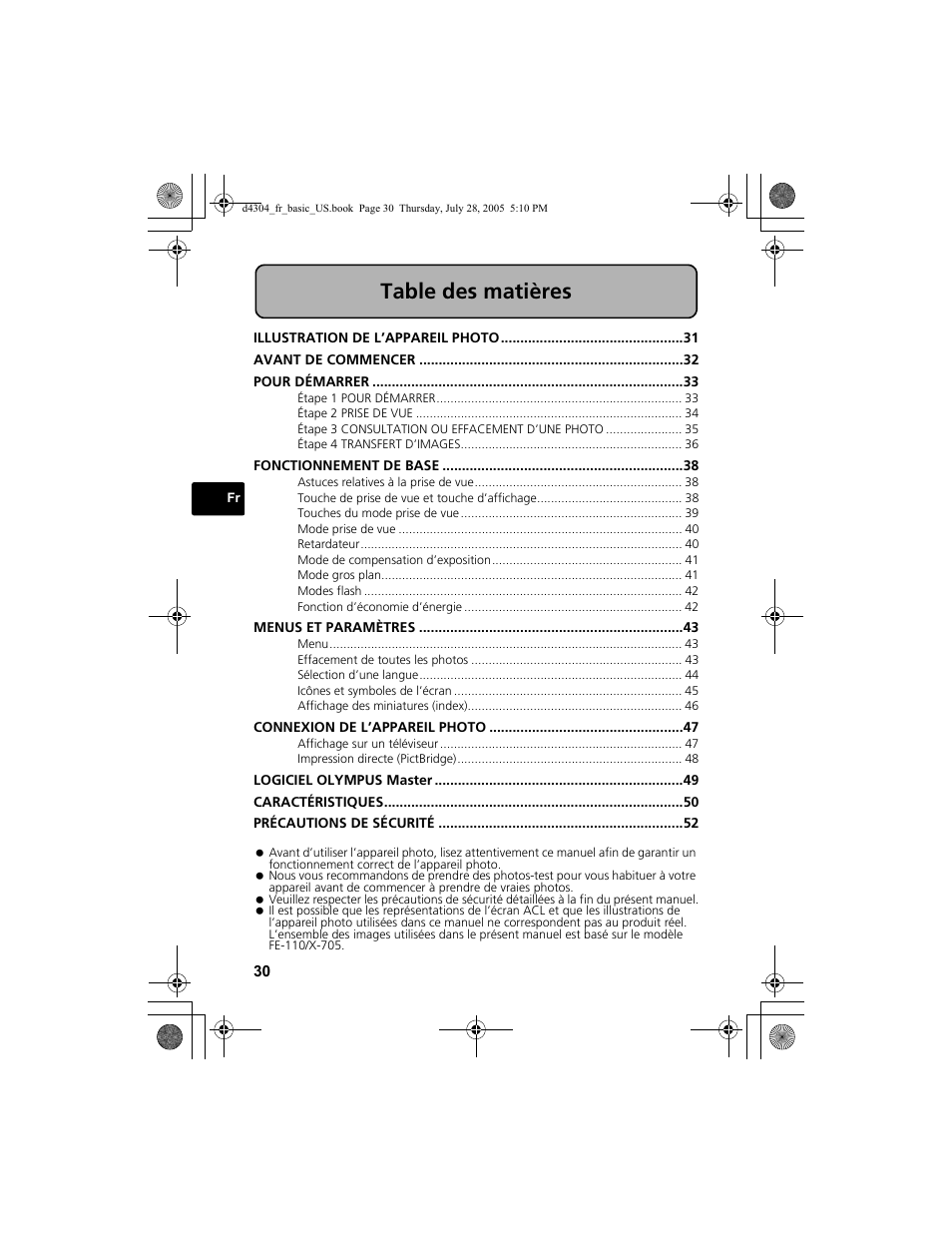 Olympus FE-100 User Manual | Page 30 / 116