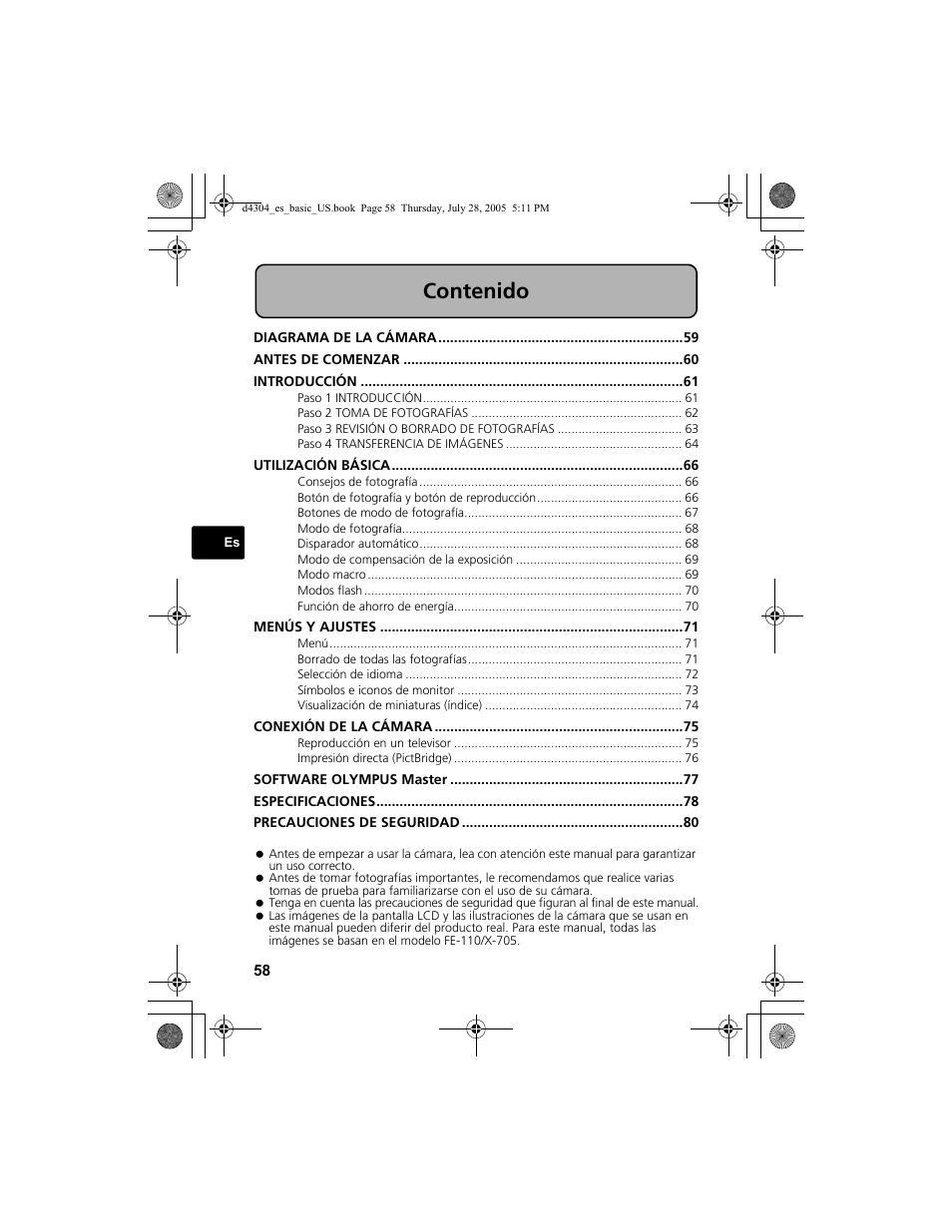 Olympus FE-100 User Manual | Page 58 / 116