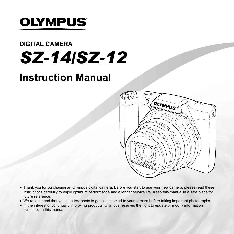 Olympus SZ-14 User Manual | 80 pages