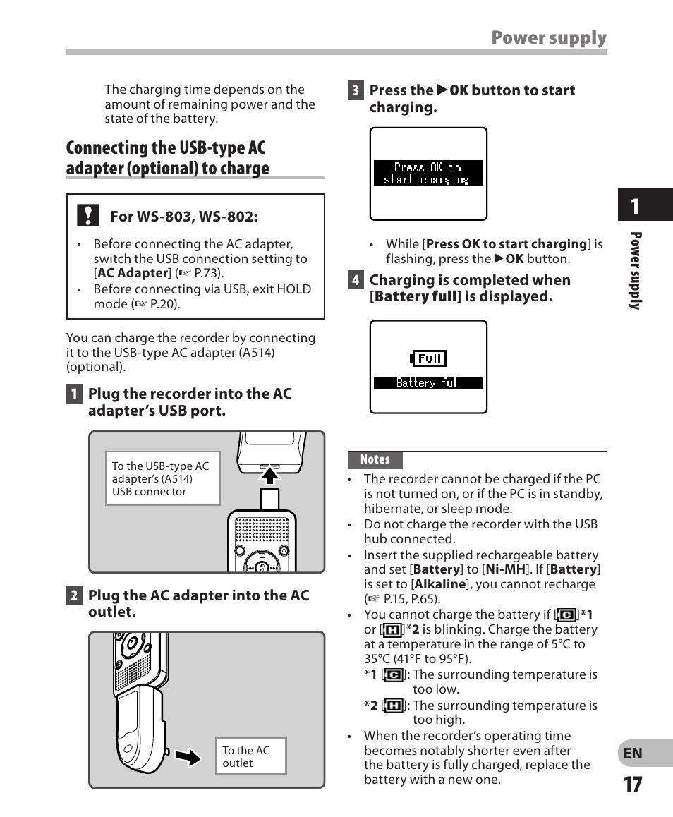 Olympus WS-802 User Manual | Page 17 / 95