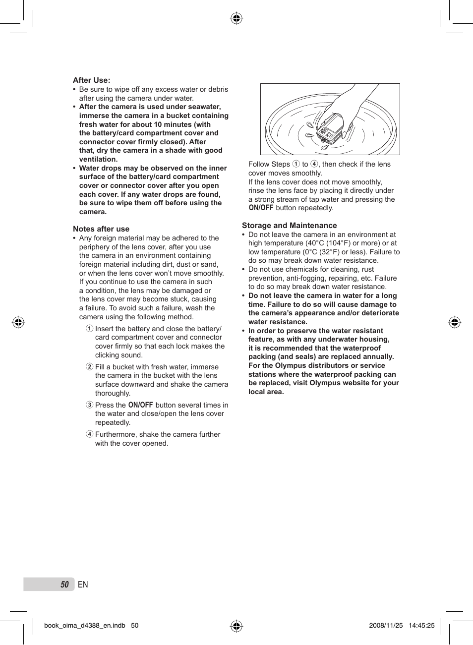 50 en | Olympus STYLUS-550WP User Manual | Page 50 / 70