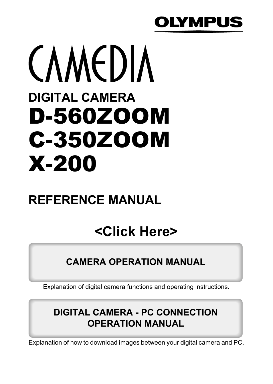 Olympus D-560 Zoom User Manual | 171 pages