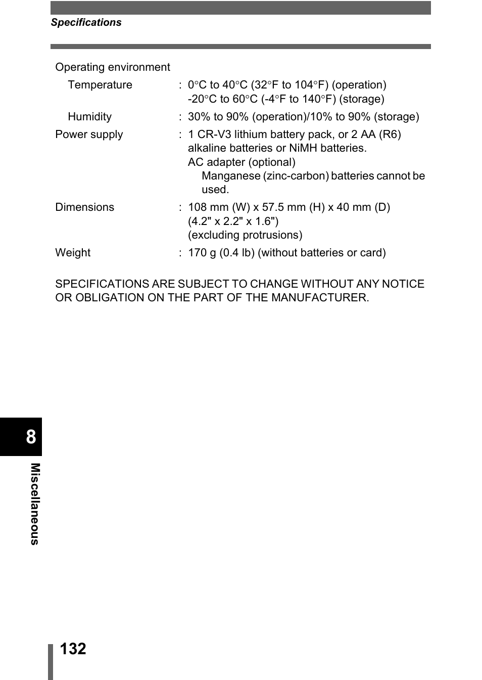 Olympus D-560 Zoom User Manual | Page 133 / 171