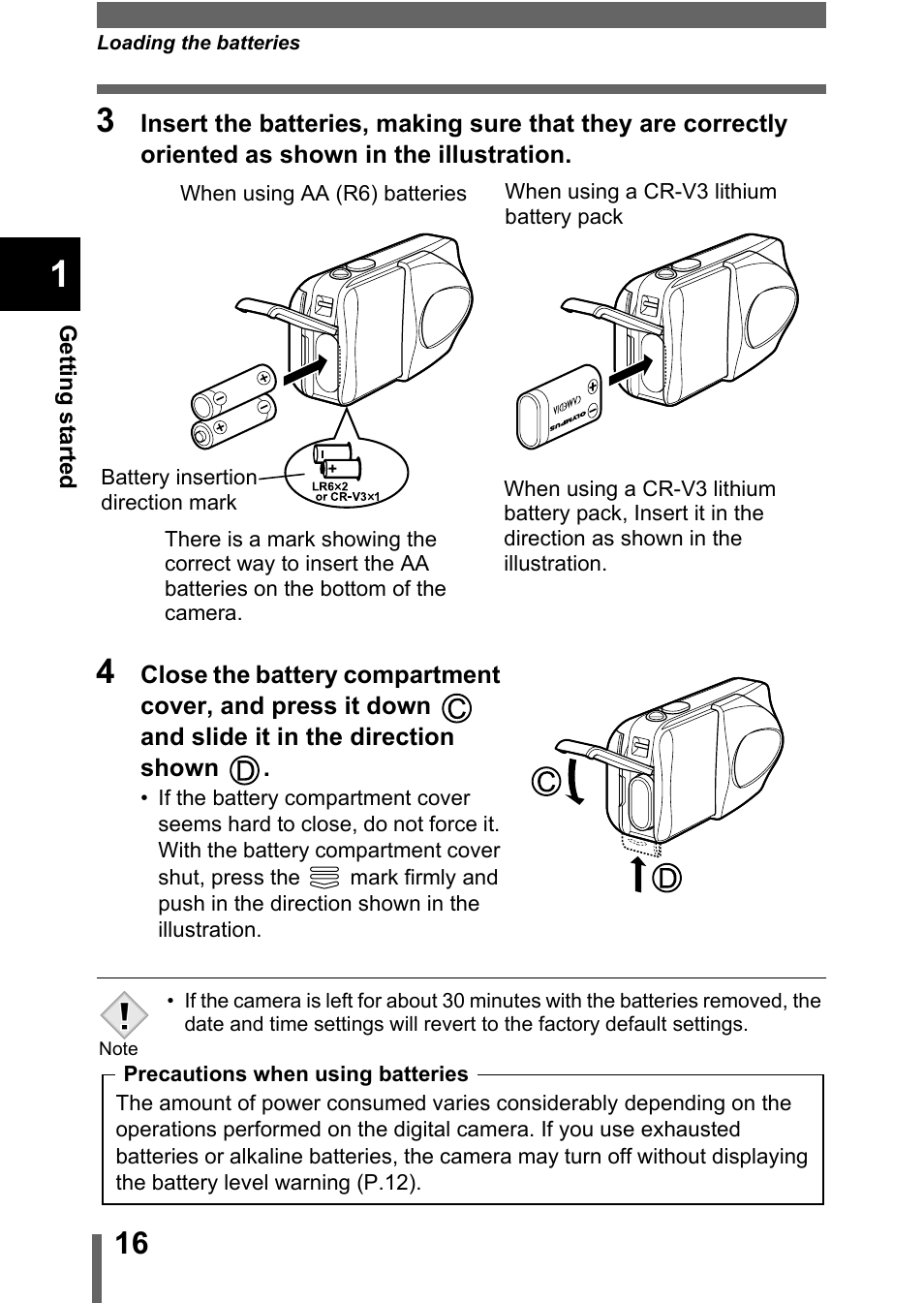 Olympus D-560 Zoom User Manual | Page 17 / 171