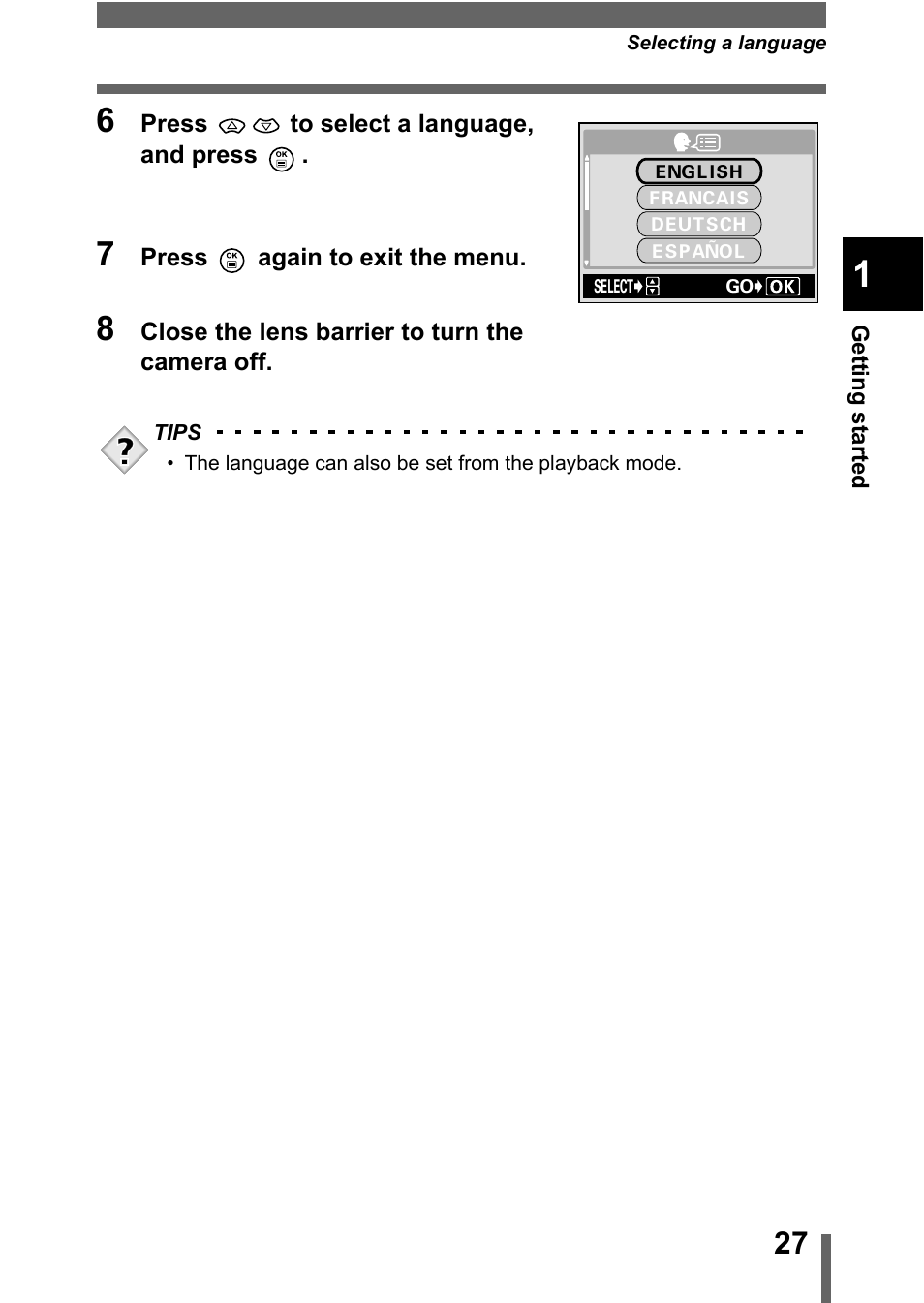 Olympus D-560 Zoom User Manual | Page 28 / 171