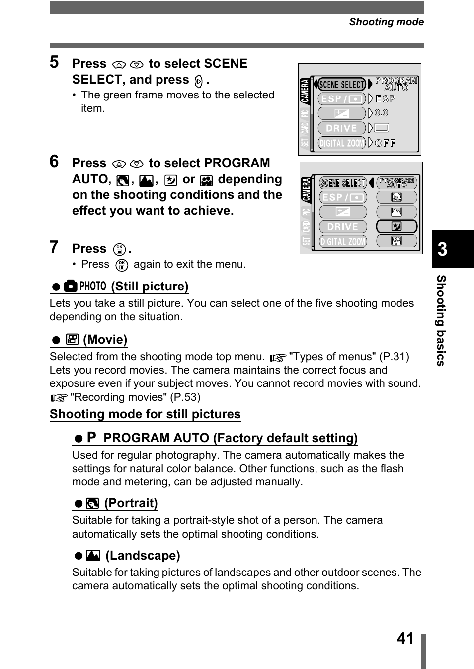 Olympus D-560 Zoom User Manual | Page 42 / 171