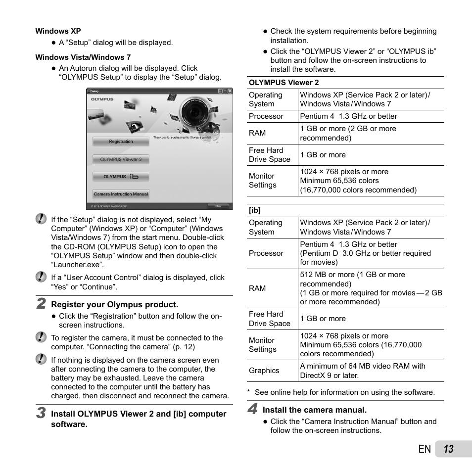 13 en | Olympus VH-210 User Manual | Page 13 / 71