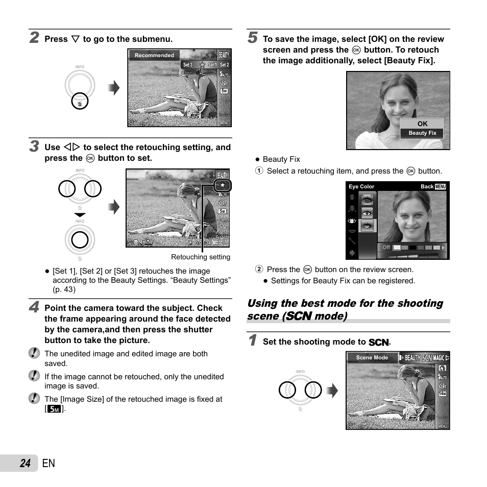 24 en | Olympus VH-210 User Manual | Page 24 / 71