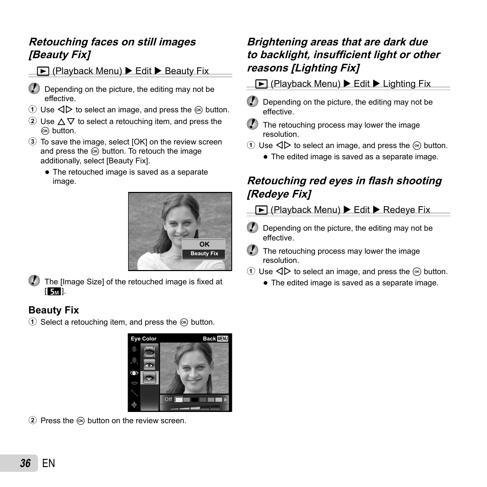 36 en | Olympus VH-210 User Manual | Page 36 / 71