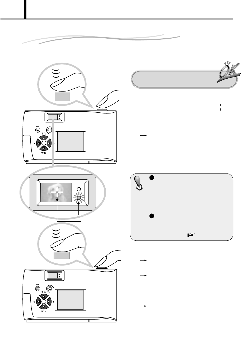 Shooting using the viewfinder | Olympus D-100 User Manual | Page 32 / 104