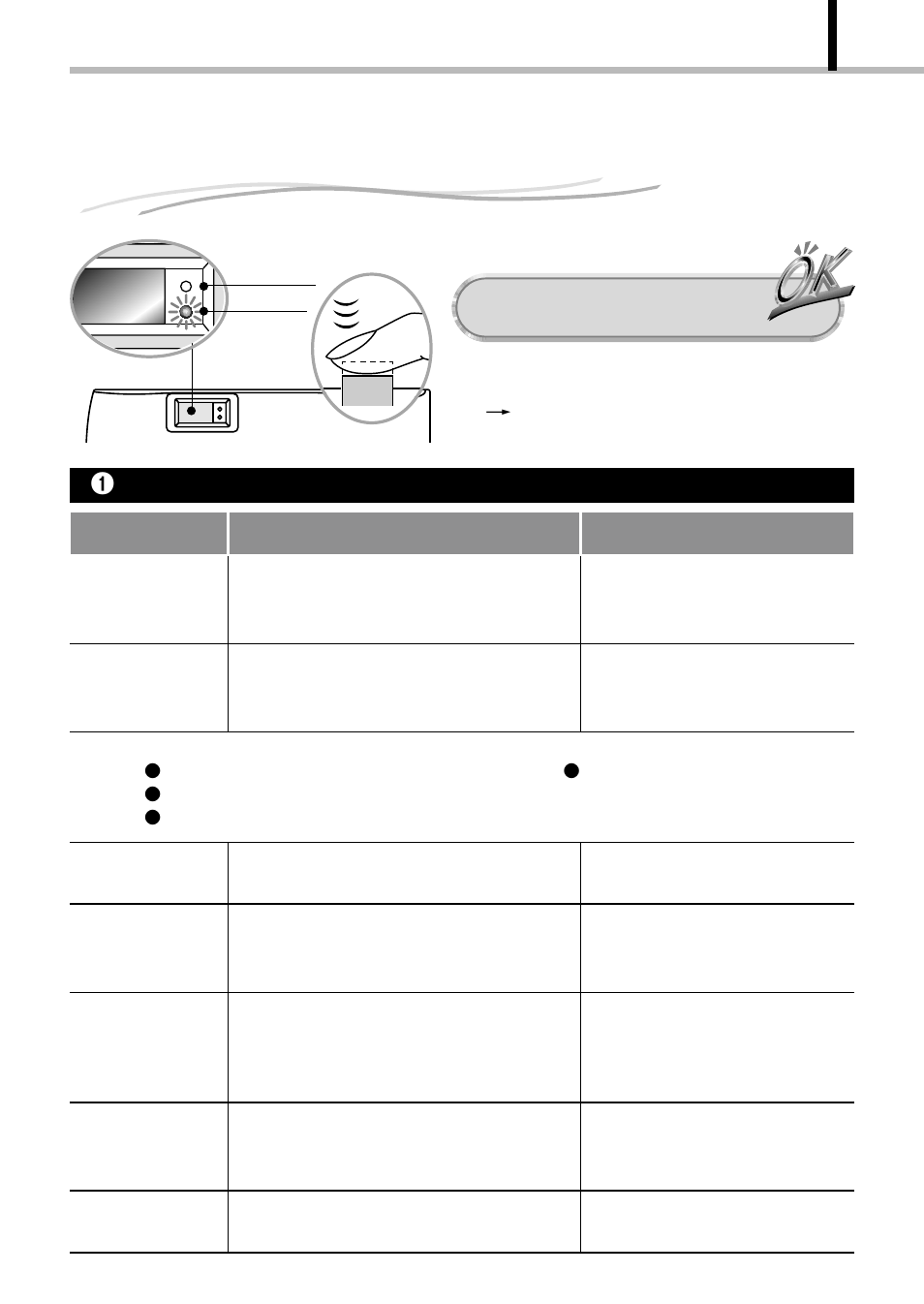 Checking the camera status indication next to the, Viewfinder or on the monitor (in shooting mode), Operating procedure | Olympus D-100 User Manual | Page 37 / 104